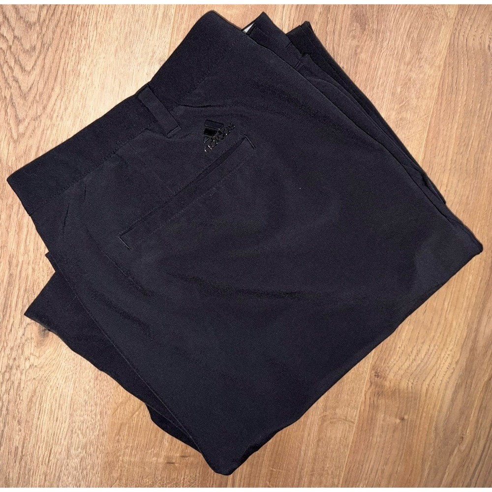Adidas 365 Men's Golf Pants 40x34 Black Stretch Waistband